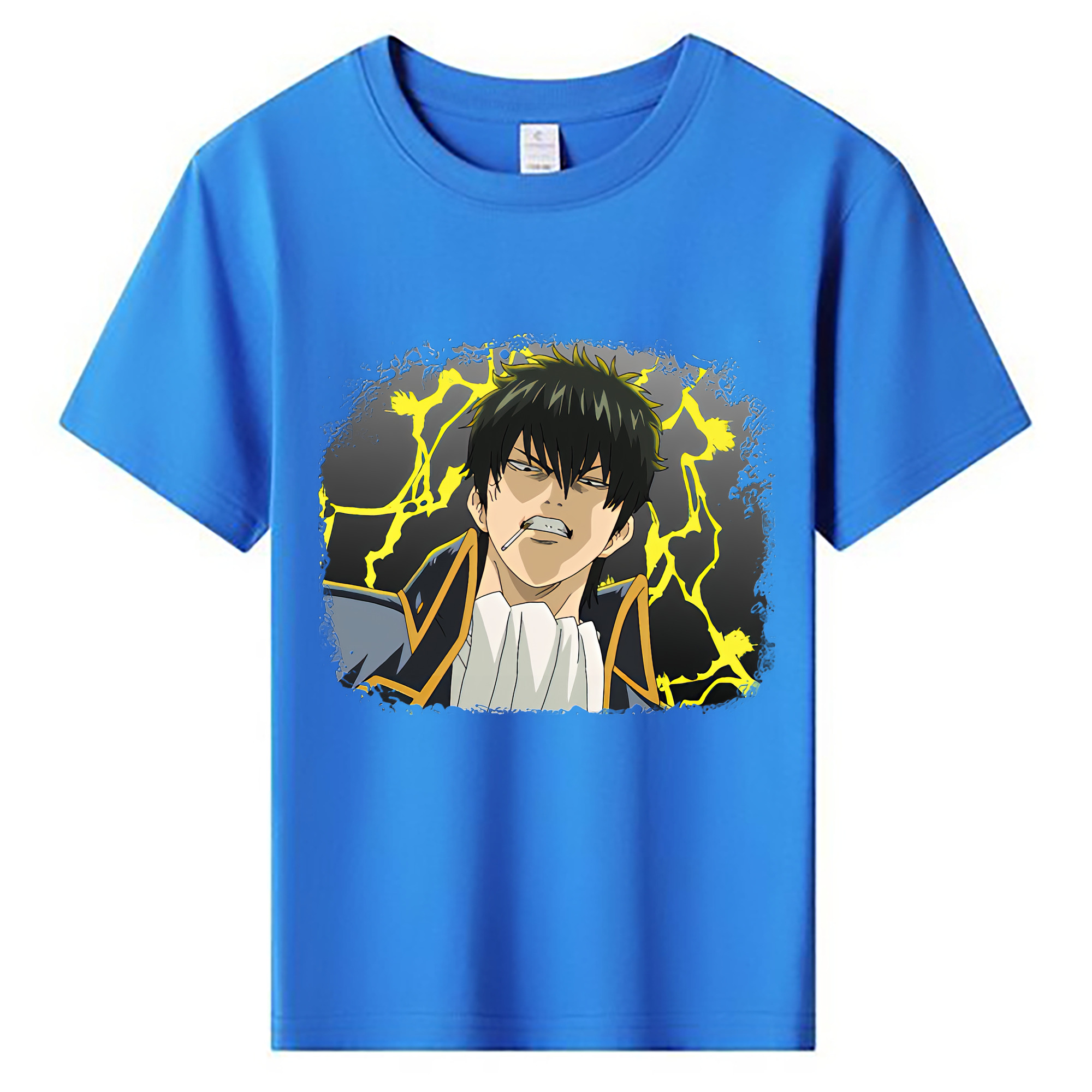 （画像用） ぎんたま 坂田銀時（さかたぎんとき） 神楽 志村新八（しむら しんぱち） GINTAMA Sakata Gintoki Kagura Shimura Shinpachi 綿100％キッズTシャツ（フロントプリント）